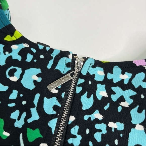 NEW Melissa McCarthy Seven7 Purple & Teal Floral Preppy Flirty Peplum Flare Top - Picture 8 of 12